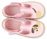 Befado Pink Daycare Slippers / Sneakers with Dog Patch - FLEXI | 627P012