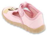 Befado Pink Daycare Slippers / Sneakers with Dog Patch - FLEXI | 627P012