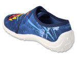 Befado Dark Blue Daycare Slippers with Firetruck Print / Sneakers - BOOGY | 660X153