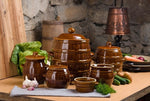 6 Liters Stoneware Pickling Crock Pot - Garnek Hermetyczny | 734-6