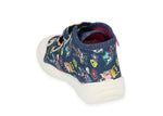 Befado Dark Blue Daycare Slippers with Multicolor Pattern SPEEDY | 212P080