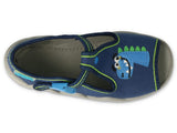 Befado Dark Blue Daycare Slippers / Sandals SNAKE | 217P116