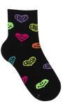 Kids' Black Ankle Socks  | CSG200-538-BL