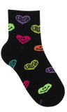 Kids' Black Ankle Socks  | CSG200-538-BL