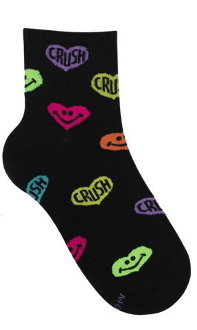 Kids' Black Ankle Socks  | CSG200-538-BL