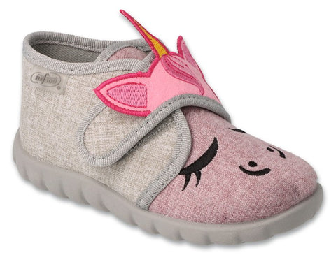 Befado Pink Unicorn Daycare Slippers / Sneakers FLEXI | 465P110