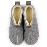 Women's Handmade Felt & Natural Sheep's Wool Insulated Slippers - Bamboszki | BK-4202