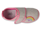 Befado Gray Rainbow School-Daycare Slippers / Sneakers SOFTER | 902X020