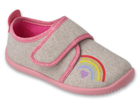 Befado Gray Rainbow School-Daycare Slippers / Sneakers SOFTER | 902X020