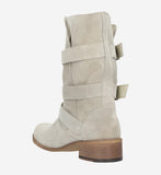 Wojas Premium Beige Leather Buckle Boots | 951064