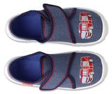 Befado Dark Blue School-Daycare Slippers / Sneakers Fire Truck DANNY| 974X519