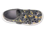 Befado Gray Daycare Slippers with Cars Pattern / Sneakers SPEEDY | 974X552N