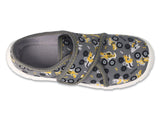 Befado Gray Daycare Slippers with Cars Pattern / Sneakers SPEEDY | 974X552N