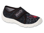 Befado Black School-Daycare Slippers / Sneakers Spider DANNY| 974X565