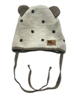 Boys' Tied Beanie With Decorative Ears ~ 0-12 months | KU684