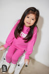 All For Kids Girls' Pink Sweatshirt with Funny Print - #SZTOSIK | S-160