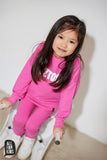 All For Kids Girls' Pink Sweatshirt with Funny Print - #SZTOSIK | S-160