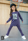 All For Kids Girls' Purple Tunic with Print | S-157