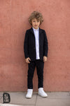 All For Kids Boys' Black Blazer | S-153