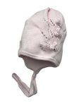 Newborn Girls' 100% Cotton Tied Beanie ~0-1 months | N69