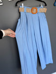 Italian-style Wide Leg Pants with Belt | C25C2077