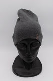 Gray Men's Beanie with Gray Patch | 16AC2226-G