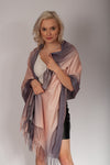 Soft Ombre Scarf A'la Cashmere with Fringes | 0792BE-LP