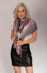 Soft Ombre Scarf A'la Cashmere with Fringes | 0792BE-LP