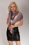 Soft Ombre Scarf A'la Cashmere with Fringes | 0792BE-LP