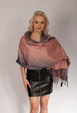 Soft Ombre Scarf A'la Cashmere with Fringes | 0792BE-P