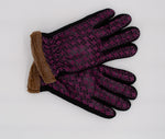 Women's Warm Printed Purple Gloves | HAL-169-PU