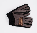 Dark Gray Men's Warm Gloves | HAL-168-DG