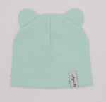 Baby Girls' Light Green Beanie with Ears ~0-12 Months | 26C2206-LG