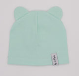 Baby Girls' Light Green Beanie with Ears ~0-12 Months | 26C2206-LG