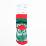 YO! Christmas NON-SKID Green Kids Socks | SKF-X001U-GE