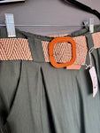 Italian-style Wide Leg Pants with Belt | C25C2077