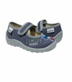 Waldi Gray/Blue Daycare Slippers / Sneakers with Cowboy DENIS | 37-540