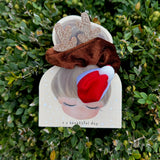 Girl's Christmas Hair Scrunchie and Santa's Hat Hair Clip | SCH