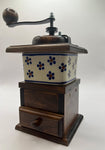 Polish Manual Hand Crank Wooden Grinder with Drawer - Klepsydra | 401