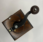 Polish Manual Hand Crank Wooden Grinder with Drawer - Klepsydra | 401