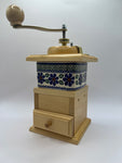 Polish Manual Hand Crank Wooden Grinder with Drawer - Klepsydra | 401