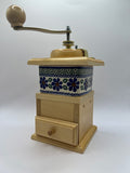 Polish Manual Hand Crank Wooden Grinder with Drawer - Klepsydra | 401