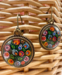 Folkee Handmade Łowicz Folk Pattern Earrings | Folkee-319