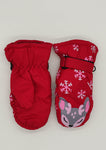 Red Girls' Winter Insulated Mittens | 1856#-R