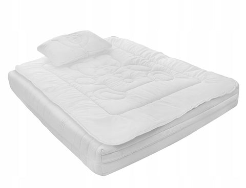 White Bear Comforter and Pillow Insert Set - 100 x 135 cm | BAJ-01