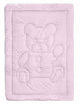 Pink Bear Comforter and Pillow Insert Set - 100 x 135 cm | BAJ-02