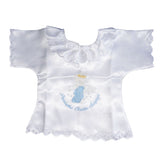 Christening Baptism Satin Robe Szatka - Blue Angel | MSC-07