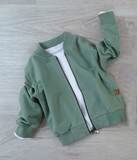 MIMI Boys' Pistachio Bomber Sweatshirt | S-153