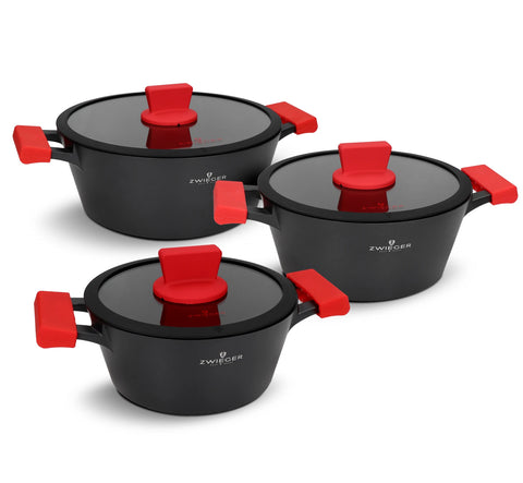ZWIEGER OBSIDIAN Cookware 6-elements Set | ZW-EK-1655