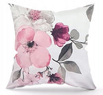 100% Cotton White Pillowcase with Pink Flower Pattern | IK-03